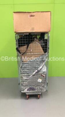 4 x Inflatable Hospital Bed Mattresses,4 x Mattress Pumps and Sepsis Boxes (Cage Not Included)