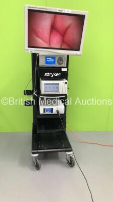 Stryker Stack System Including Stryker Vision Elect HDTV Surgical Viewing Monitor,Stryker Pneumo Sure High Flow Insufflator,Stryker SDC Ultra HD Information Management System,Stryker 1288 HD Camera Control Unit and Stryker 1288HD Camera Head (Powers Up) *