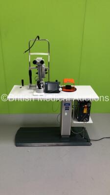 Zeiss Visulas 532S Green YAG Laser System/Slit Lamp with 2 x 10x Eyepieces,1 x Footswitch on Motorized Table (Powers Up with Error 42 with Key-Key Included) * Mfd 2011 *