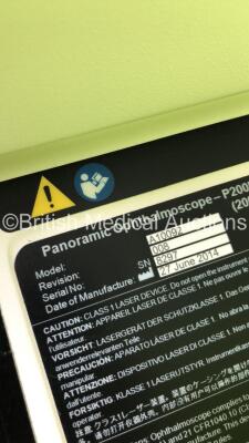 OPTOS 200 TX Panoramic Ophthalmoscope-P200MAAF Model A10092 with Monitor and Keyboard (Powers Up-Unable to Connect to Network-See Photos) * SN 8297 * * Mfd 2014 * - 10