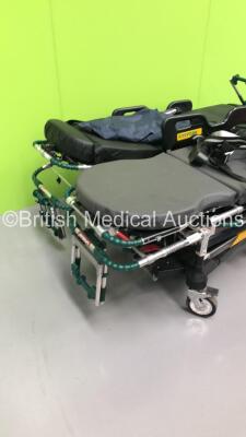 1 x Ferno Megasus Hydraulic Ambulance Stretcher with Mattress and 1 x Ferno Pegasus Hydraulic Ambulance Stretcher with Mattress (Hydraulics Tested Working) - 3