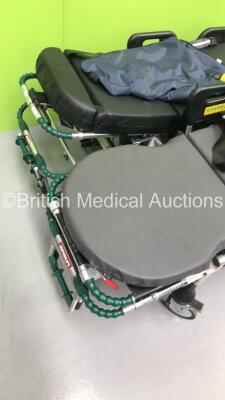 1 x Ferno Megasus Hydraulic Ambulance Stretcher with Mattress and 1 x Ferno Pegasus Hydraulic Ambulance Stretcher with Mattress (Hydraulics Tested Working) - 4