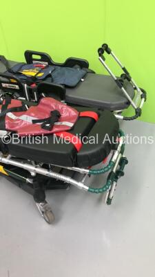 2 x Ferno Pegasus Hydraulic Ambulance Stretchers with Mattresses (Hydraulics Tested Working) - 2