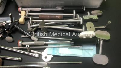 Job Lot of Various Surgical Instruments Including 2 x De Soutter HX-500 High Torque Reamer in 2 x Metal Trays - 4