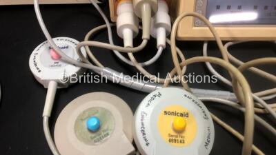 Job Lot Including 1 x Oxford SonicAid Team IP Fetal Monitor with 3 x Transducers (Powers Up) 1 x Philips Toco Transducer, 1 x Welch Allyn 420 Series Monitor (Powers Up) and 1 x Protocol Propaq Encore Monitor (No Power Supply) *DC001877 - 966351* - 3