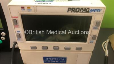 Job Lot Including 1 x Oxford SonicAid Team IP Fetal Monitor with 3 x Transducers (Powers Up) 1 x Philips Toco Transducer, 1 x Welch Allyn 420 Series Monitor (Powers Up) and 1 x Protocol Propaq Encore Monitor (No Power Supply) *DC001877 - 966351* - 9