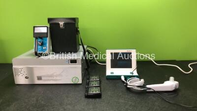 Mixed Lot Including 1 x Viasys VMAX Encore 22 Gas Unit (Powers Up) 3 x NOX T3 Portable Sleep Monitors (All Untested Due to Missing Batteries) 1 x Ambu aScope Monitor with 1 x AC Power Supply and 1 x Transducer / Probe (Powers Up) 1 x mini-rad Series 1000 