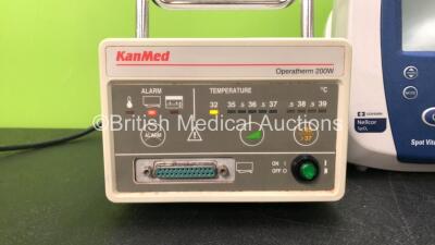 Mixed Lot Including 1 x Fisher & Paykel MR850AEK Respiratory Humidifier Unit (Powers Up with Damaged Casing-See Photo) 1 x Welch Allyn Spot Vital Signs Monitor (Powers Up when Tested with Stock Power Supply-Power Supply Not Included) 1 x KanMed Operatherm - 8