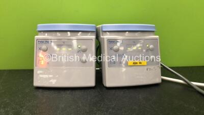 1 x Fisher & Paykel MR850AEK Respiratory Humidifier and 1 x Fisher & Paykel MR850AEU Respiratory Humidifier Unit (Both Power Up)