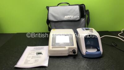 1 x B & D Electromedical Nippy Junior Plus Ventilator in Carry Bag and 1 x Fisher & Paykel Airvo 2 Humidifier Unit (Both Power Up)