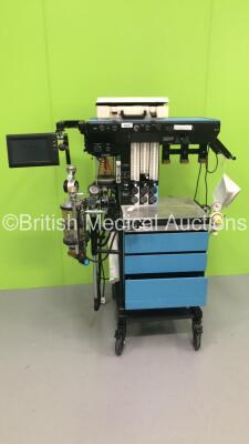 North American Drager Narkomed 2C Anaesthesia Machine with Absorber,Bellows,Oxygen Mixer and Monitor (Powers Up) * SN 10756 *