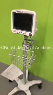 GE Dash 4000 Patient Monitor on Stand with SpO2,Temp/CO,NBP and ECG Options (Powers Up) * Mfd 2011 * - 3