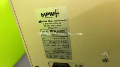 MPW Med. Instruments MPW-260RH Centrifuge *Mfd - 2012* (Powers Up) *10260RH001012* - 4