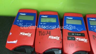 Mixed Lot Including 5 x Hemocue 201+ Blood Glucose Analyzers (All Power Up when Tested with Stock Batteries- Only 1 Units with Batteries) 2 x Philips M3864A FR2 Batteries, 5 x Covidien Filac EZA Thermometers (Al Power Up) 1 x Accu System Filac 3000AD Ther - 2