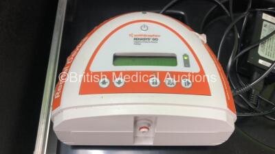 3 x Smith & Nephew Renasys GO Negative Pressure Wound Therapy Units with 4 x AC Power Supplies in Carry Cases (All Power Up) *Stock Photo* - 2