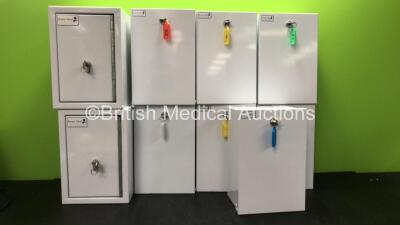 9 x Bristol Maid Drugs Cabinets with Keys *Stock Photo*