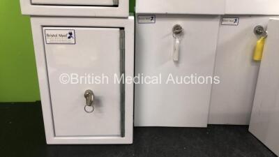 9 x Bristol Maid Drugs Cabinets with Keys *Stock Photo* - 2