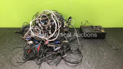 Mixed Lot Including 1 x Microtek Medical 322 Tinnitus Masker with 1 x AC Power Supply (Powers Up) Various Audiometry Connection Cables Including Headphones and Line Leads *SN 100336*