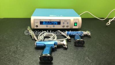 Mixed Lot Including 1 x Smith & Nephew Dyonics Power Unit Version V3.0 with 1 x Dyonics Powermax Elite Handpiece (Powers Up) 2 x Microaire Ref 7506 Drills