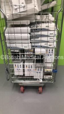 Cage of GE Module Racks, Solar 800i Units and Monitors (Cage Not Included) - 2