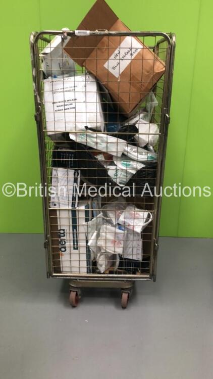 Cage of Mixed Consumables Including Smiths Medical Tracheostomy Tubes, Acumed Cortical Screws and Haemoband Multi-Ligator (Cage Not Included - Out of Date)