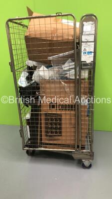 Cage of Mixed Consumables Including Smiths Medical Tracheostomy Tubes, Acumed Cortical Screws and Haemoband Multi-Ligator (Cage Not Included - Out of Date) - 2