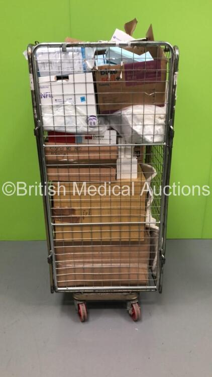 Cage of Mixed Consumables Including White Impression Paste, Arrow MAC Two-Lumen Central Venous Access Sets and EnFit Nasogastric Feeding Tubes (Cage Not Included - Out of Date)