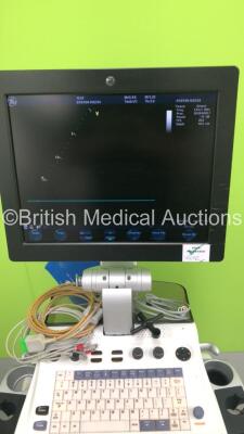 GE Vivid S6 Flat Screen Ultrasound Scanner Ref H45021LJ *S/N0648VS6* **Mfd 02/2009** Application Software Version Build 48 System Software Version 6.0.9 with 3 x Transducers / Probes (M4S-RS Ref 5308251 *Mfd 11/2010* / 3S-RS Ref 2355686 *Mfd 01/2009** and - 4