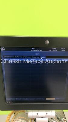 GE Vivid S6 Flat Screen Ultrasound Scanner Ref H45021LJ *S/N0648VS6* **Mfd 02/2009** Application Software Version Build 48 System Software Version 6.0.9 with 3 x Transducers / Probes (M4S-RS Ref 5308251 *Mfd 11/2010* / 3S-RS Ref 2355686 *Mfd 01/2009** and - 14