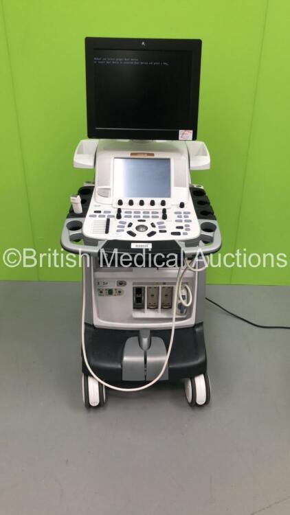 GE Vivid E9 Flat Screen Ultrasound Scanner *S/N VE96033* **Mfd 09/2013** with 1 x Transducer / Probe (M5S-D Ref GE-3MIX *Mfd 09/20113*) (HDD REMOVED)