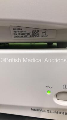 Drager Titus Anaesthesia Machine with Smiths Medical ventiPac Ventilator, Philips IntelliVue MP50 Anaesthesia Monitor, Philips IntelliVue X2 Monitor with Press, Temp, NBP, SPO2 and ECG/ Resp Options and Philips IntelliVue G5-M1019A Gas Module with Water T - 4