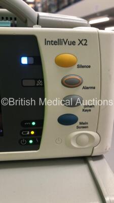 Drager Titus Anaesthesia Machine with Smiths Medical ventiPac Ventilator, Philips IntelliVue MP50 Anaesthesia Monitor, Philips IntelliVue X2 Monitor with Press, Temp, NBP, SPO2 and ECG/ Resp Options and Philips IntelliVue G5-M1019A Gas Module with Water T - 11