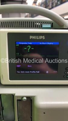 Drager Titus Anaesthesia Machine with Smiths Medical ventiPac Ventilator, Philips IntelliVue MP50 Anaesthesia Monitor, Philips IntelliVue X2 Monitor with Press, Temp, NBP, SPO2 and ECG/ Resp Options and Philips IntelliVue G5-M1019A Gas Module with Water T - 12