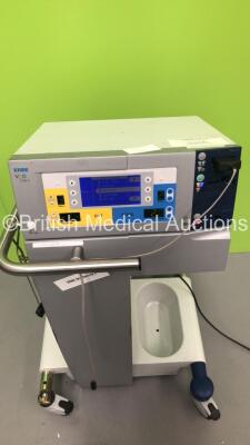 ERBE VIO 200 S Electrosurgical / Diathermy Unit with Footswitch and Electrode Version 1.2.2 (Powers Up - Rear Wheel Loose) *S/N 1103429* - 2