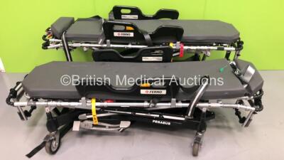 3 x Ferno Pegasus Ambulance Stretchers with Mattresses (Hydraulics Tested Working) - 3