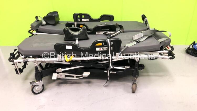 2 x Ferno Pegasus Ambulance Stretchers with Mattresses (Hydraulics Tested Working)