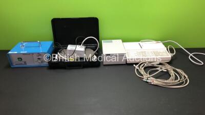 Mixed Lot Including 1 x Seca CT3000i ECG Machine *Mfd 2014* (Powers Up) 1 x Sony Digital Graphic Printer UP-D897, 1 x Smith+Nephew Endolux Light Source and 1 x Calibration Thermometer Model HLTA-40 for Hotline Fluid Warmers *87360 - 95702 - 1013*