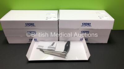 6 x Karl Storz Ref.8790B Havas Laryngoscope, Medium, 17mm (All Boxed and Unused)