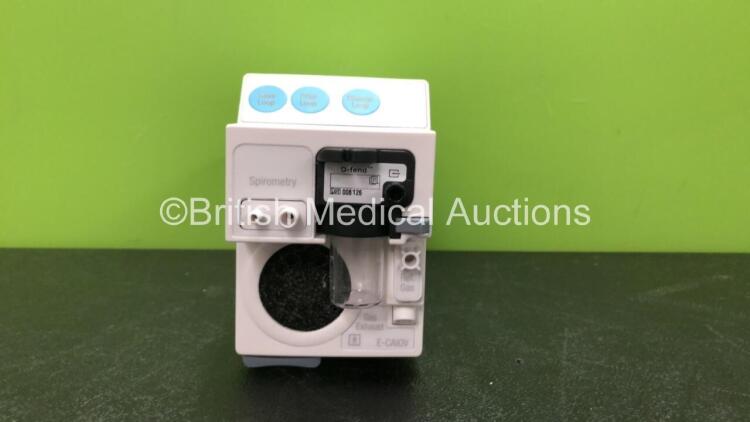 GE Type E-CAiOV Gas Module with Spirometry and D-Fend Water Trap *Mfd 08-2007*