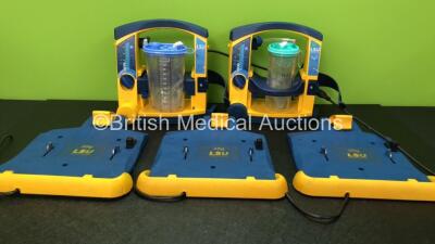 Job Lot Including 2 x LSU Suction Units with 2 x Cups and Lids (Both Power Up, 1 with Missing Cap-See Photo) 3 x LSU Ref 782600 Wall Brackets (All with Cut Cables-See Photos) *SN 78071858694, 78481191773, 78071540301, 78071540301*