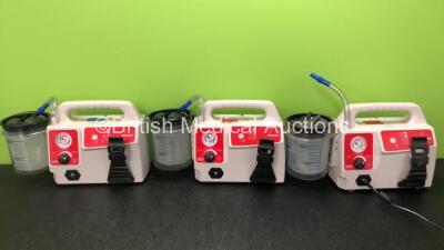 3 x Ssor Inc Ref 2310BV-230 Vacuum Pumps with 3 x Cups (All Power Up) *SN G03387, G03372, G04354*