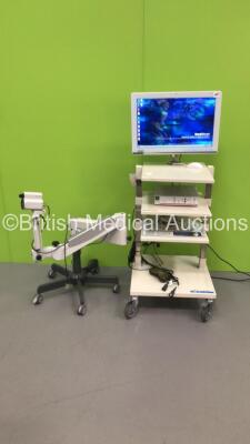 DP Medical Stack Trolley with Kappa DVC 750 Camera Control Unit and Kappa DVC Colposcope (Powers Up)
