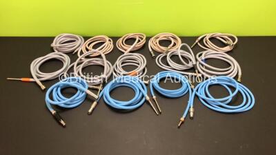 Job Lot of 14 x Light Source Cables