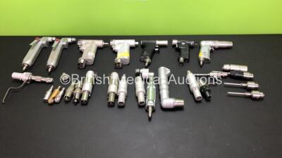 Job Lot of Various Surgical Handpieces and Attachments Including Synthes, 3M, Hall and De Soutter