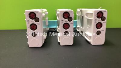 3 x Philips M3012A Modules Including with Press and Temp Options *Mfd 2010 - 2010 - 2009* (Some Casing Damage - See Photos)