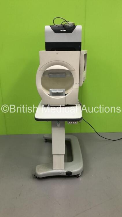 Zeiss Humphrey Field Analyzer Model 720i Rev 3.4.5 on Motorized Table with Finger Trigger and Printer (Powers Up) ***IR097***