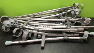 Large Quantity of Child and Adult Crutches