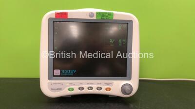 GE Dash 4000 Patient Monitor Including ECG, NBP, CO2, BP1/3, BP2/3, SpO2 and Temp/CO Options with 1 x SM 201-6 Battery (Powers Up) *SN SD009068177GA*