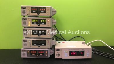 Job Lot Including 5 x Nellcor N-550 Pulse Oximeters (3 Power Up, 2 No Power) 1 x Nellcor Puritan Bennett NPB-190 Pulse Oximeter (Powers Up with Error-See Photo) *SN PA1040200539, PA1040200549, G99825258, PA103100667, 018105040248*