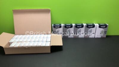 5 x Spirit Healthcare Tee2+ Blood Glucose Monitoring Systems (Boxed and Unused) with 29 x CareSens 100 Lancets (25 x 30G, 4 x 28G) *W*